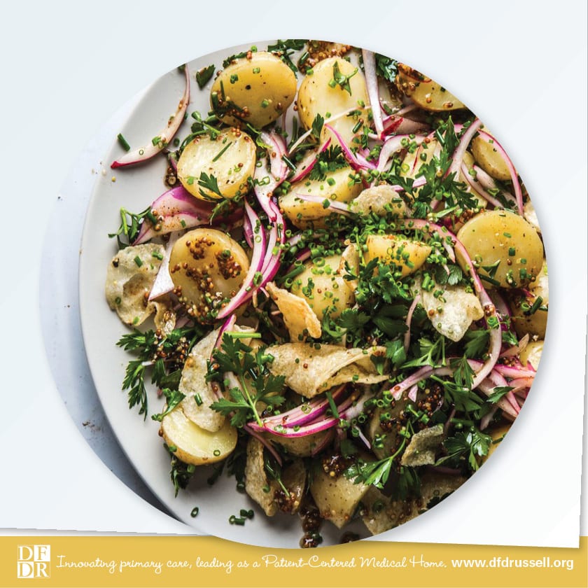 Potato Salad with Old Bay and Potato Chips
