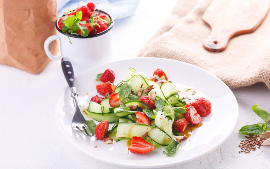 Cucumber Strawberry Salad