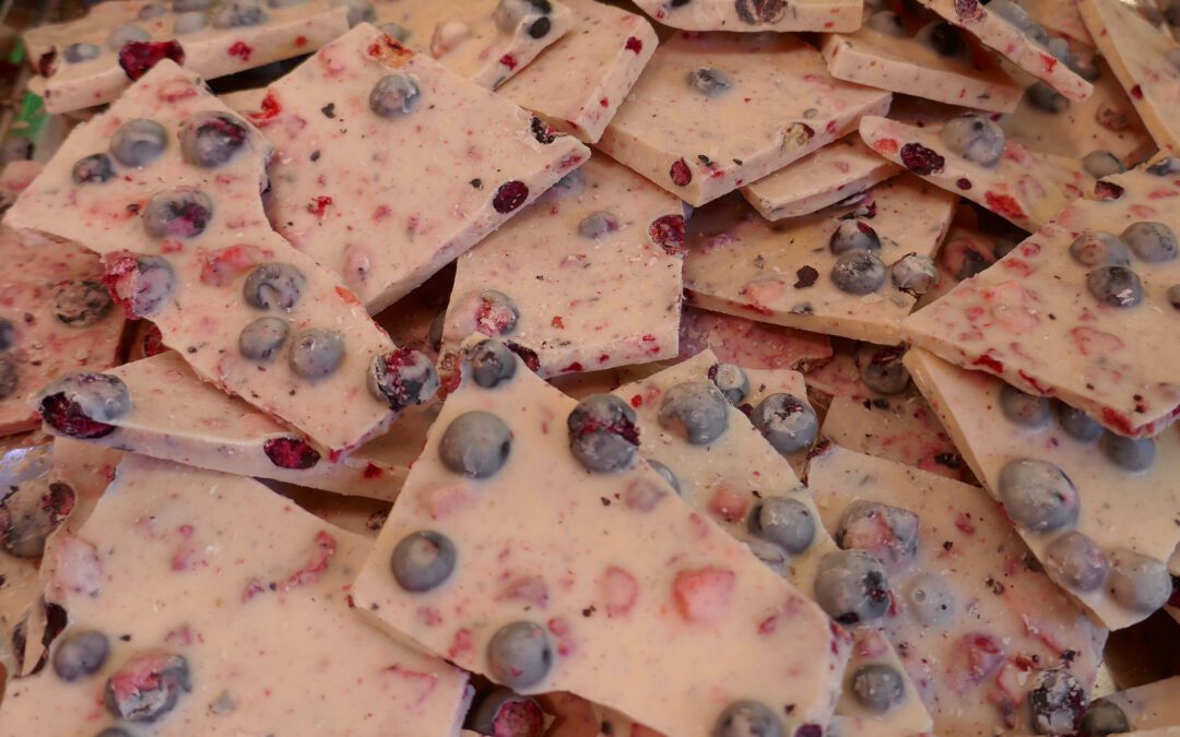 Frozen Blueberry Yogurt Bark